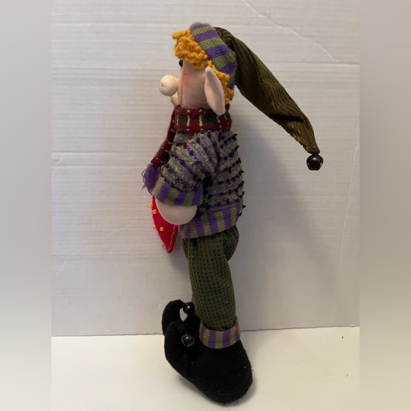 15” Plush Christmas Decor Elf With Heart - Picture 3 of 5